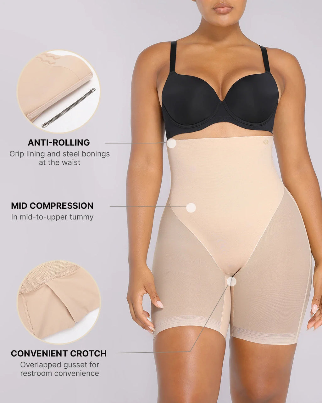 High-Waisted Mid Thigh Short