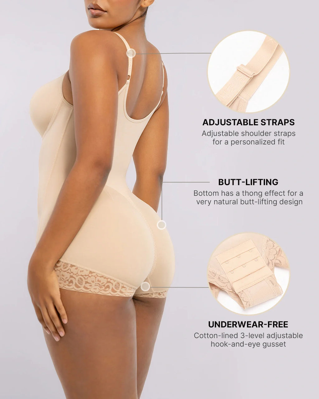 ™ AirSlim® Hourglass Full Body Brief Bodysuit