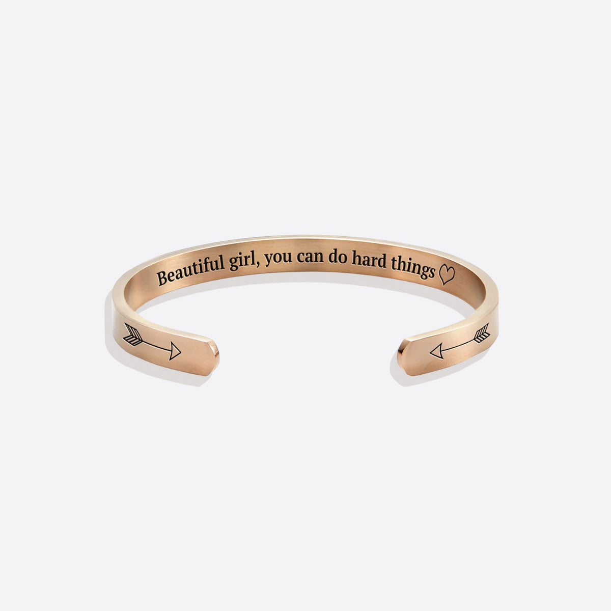 Schönes Mädchen, du schaffst schwere Dinge Manschettenarmband