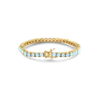 Tennisarmband mit blauem Opal