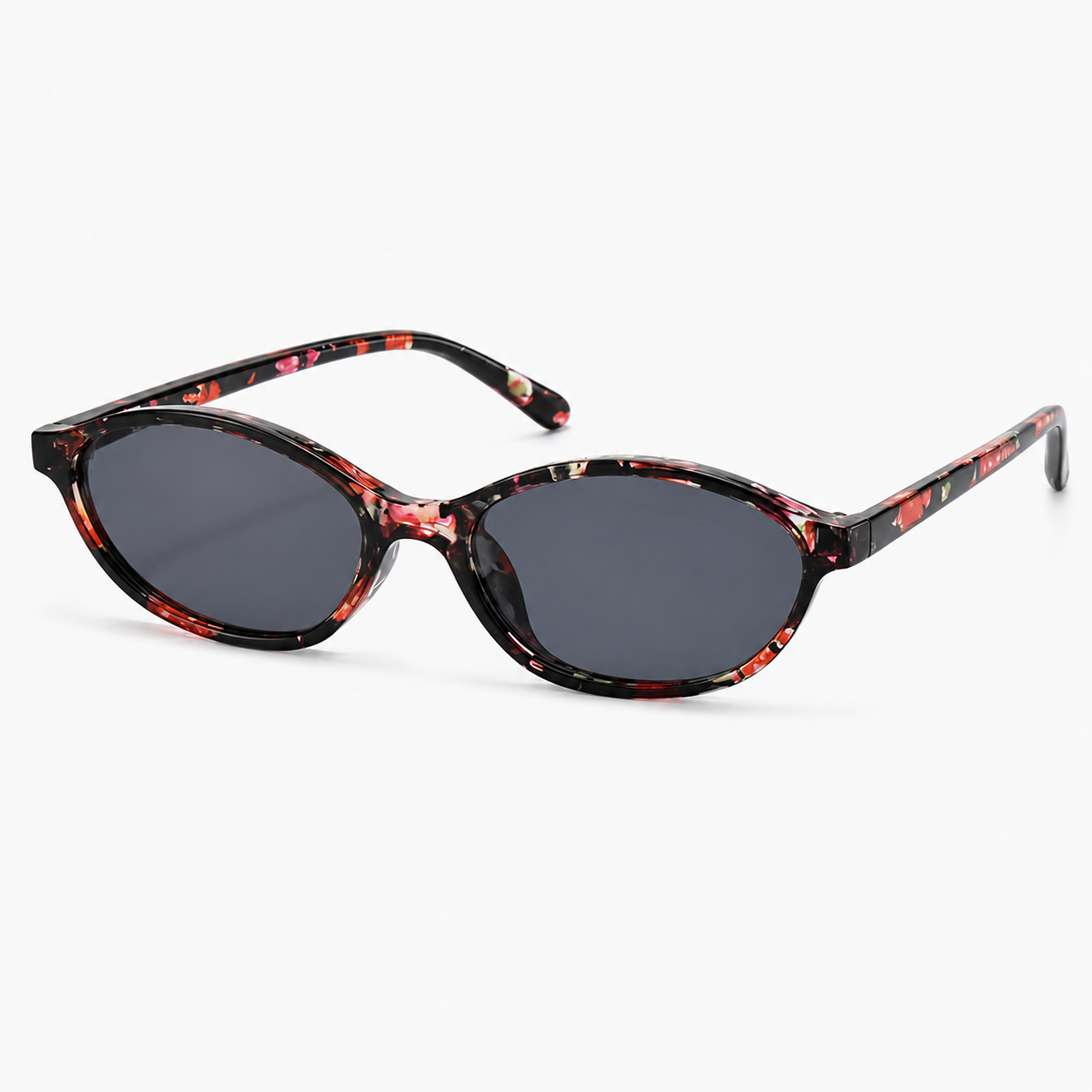 Lot de 3 lunettes de soleil ovales rétro Y2K pour femme – Lunettes de soleil fines années 90 avec protection UV
