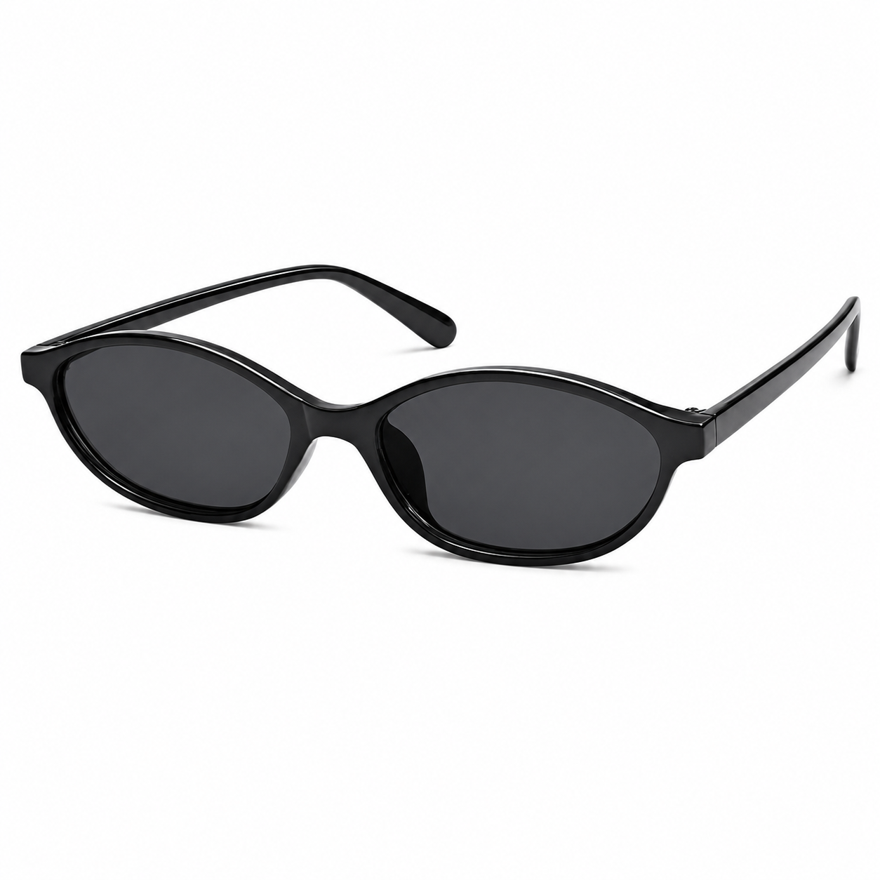 Lot de 3 lunettes de soleil ovales rétro Y2K pour femme – Lunettes de soleil fines années 90 avec protection UV
