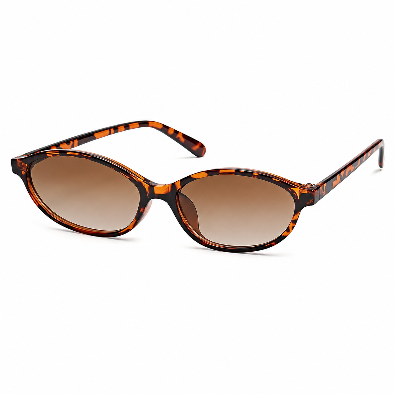 Lot de 3 lunettes de soleil ovales rétro Y2K pour femme – Lunettes de soleil fines années 90 avec protection UV