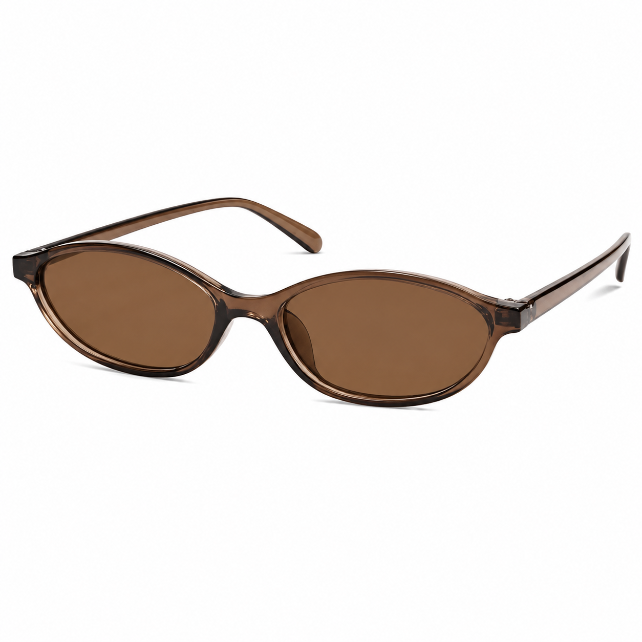 Lot de 3 lunettes de soleil ovales rétro Y2K pour femme – Lunettes de soleil fines années 90 avec protection UV