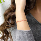 Dreilagiges Satellitenkettenarmband