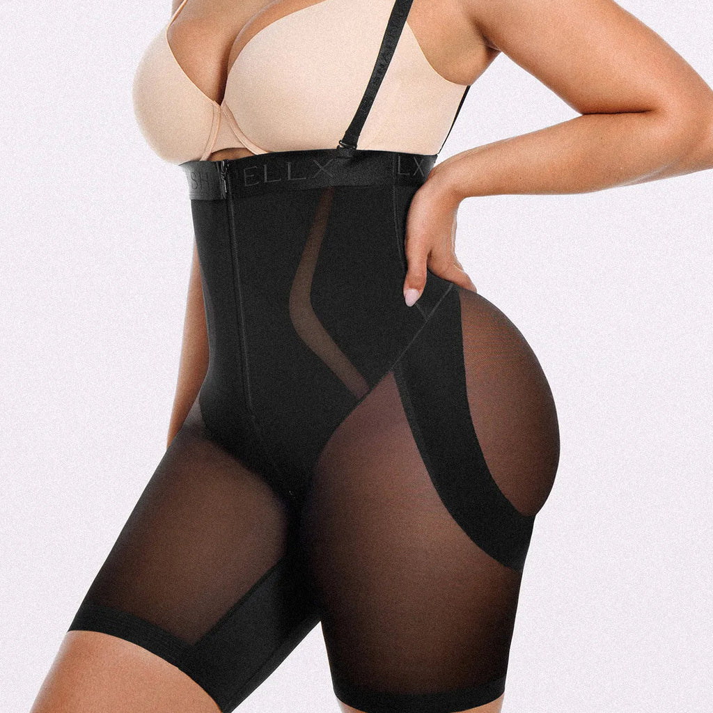 Luftige, bequeme High-Waist Bauch-weg-Shorts