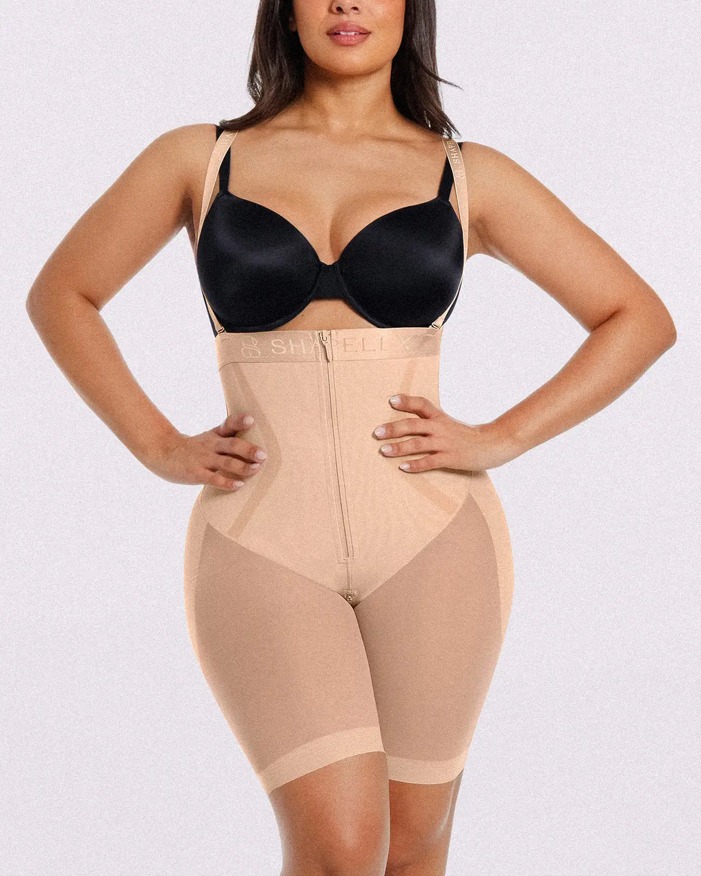 Luftige, bequeme High-Waist Bauch-weg-Shorts