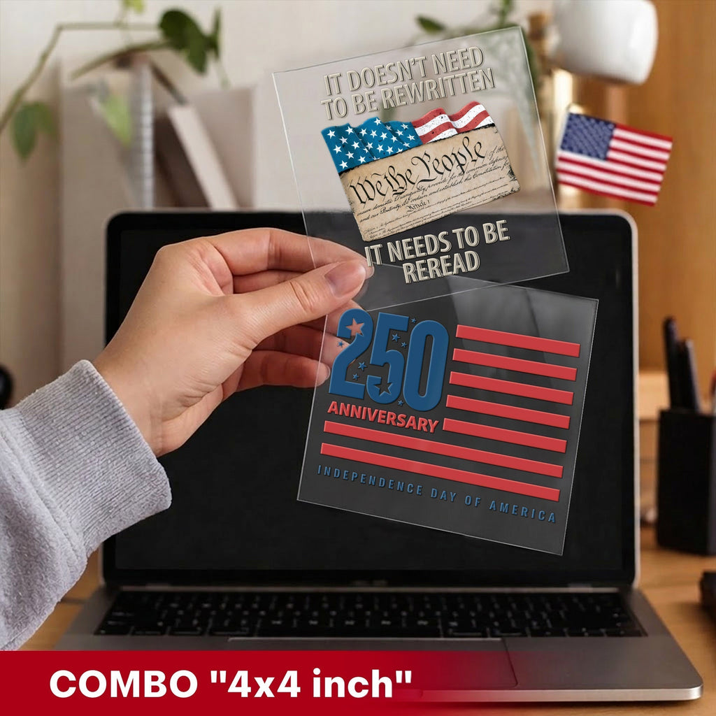We the People Decal – 250th Anniversary USA, American Flag, 1776-2026 Sticker