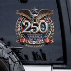 250th Anniversary Decal United States Of America Eagle Patriotic Car Decal