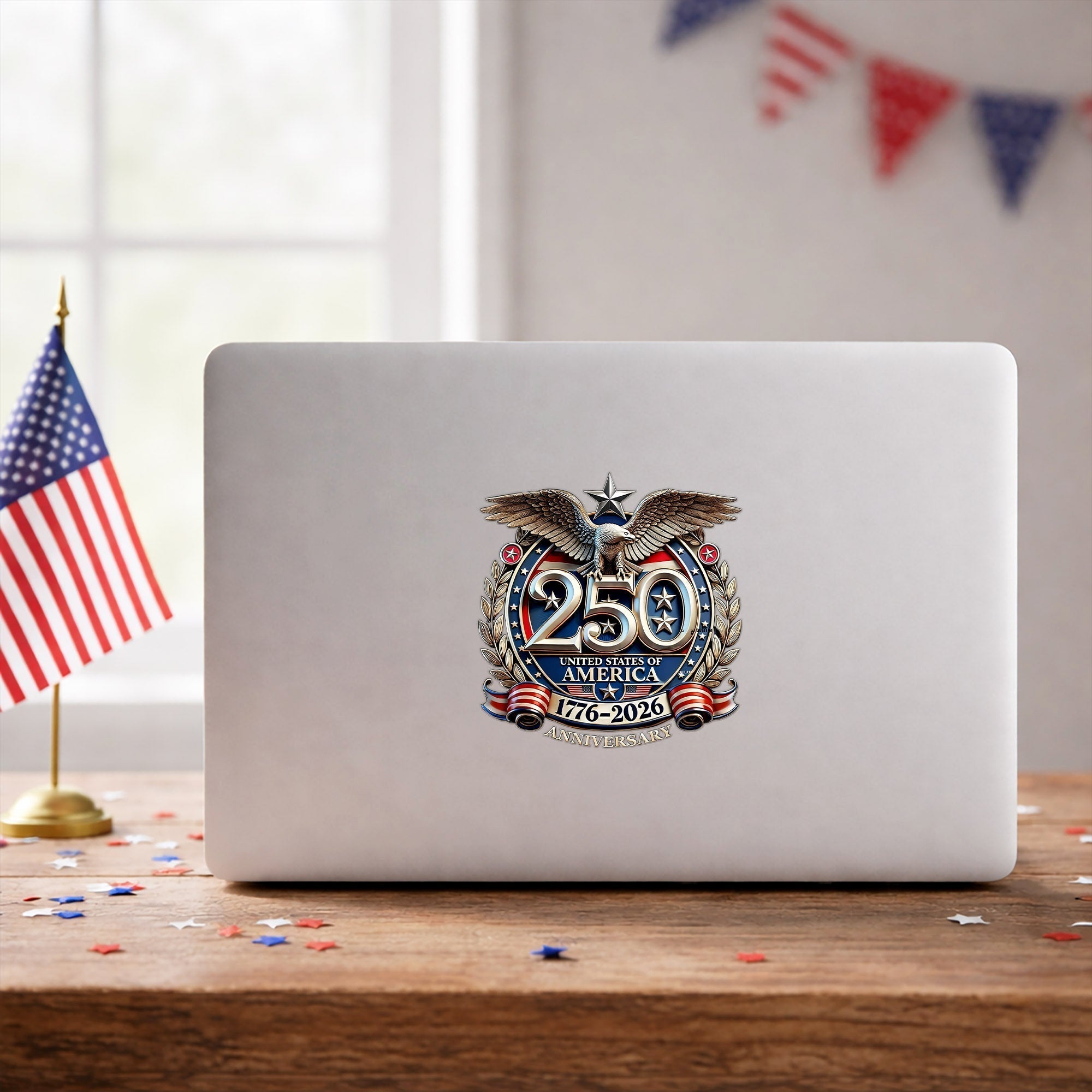 250. Jubiläum Abziehbild Vereinigte Staaten Von Amerika Adler Patriotisches Autoabziehbild