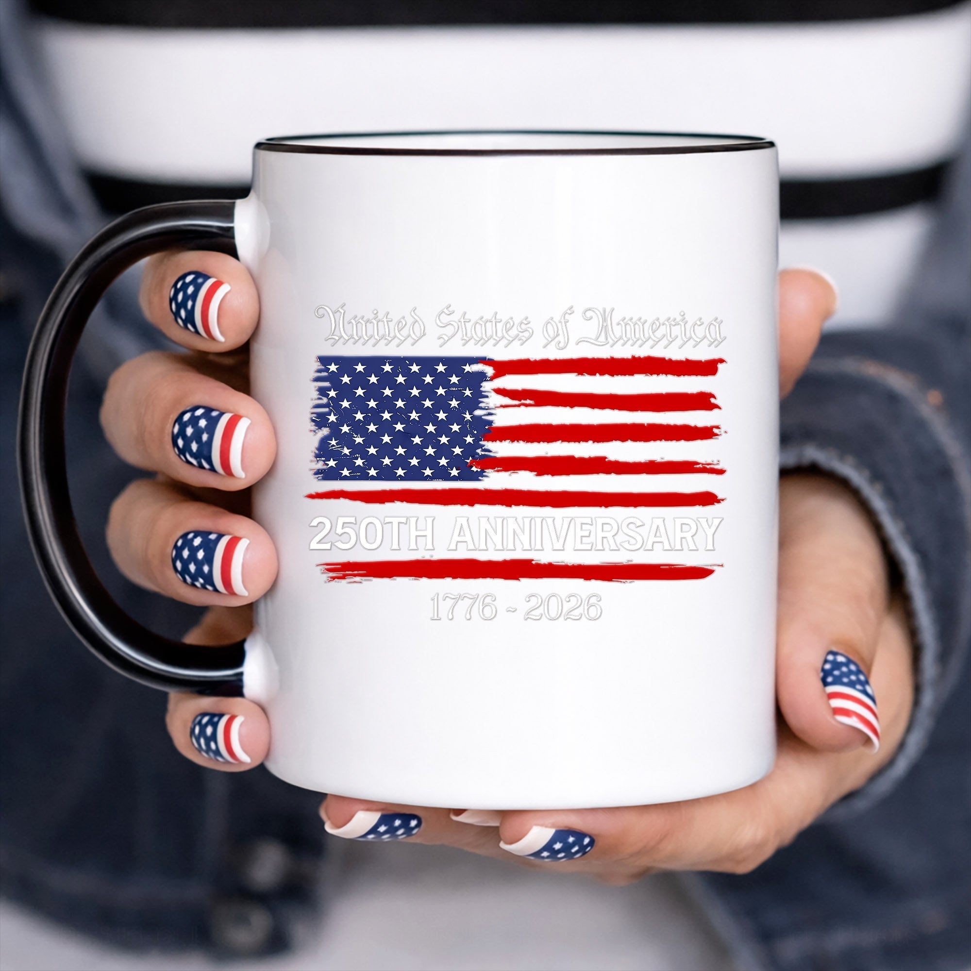 United States Of America 250th Anniversary Decal, Patriotic USA Car Sticker
