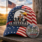 🦅US Veteran 250 Jahre Freiheit Mütze & 🇺🇸 Kaufe 1 Mütze, erhalte 1 Münze GRATIS