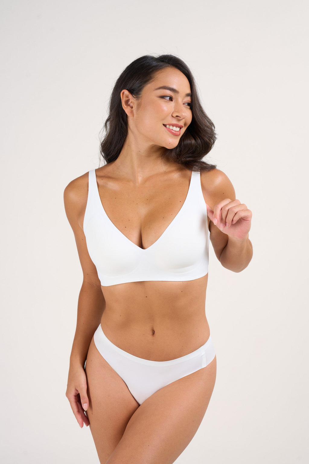 Deep V Push-Up Seamless Wireless Jelly Bra