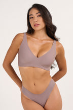 Deep V Push-Up Seamless Wireless Jelly Bra