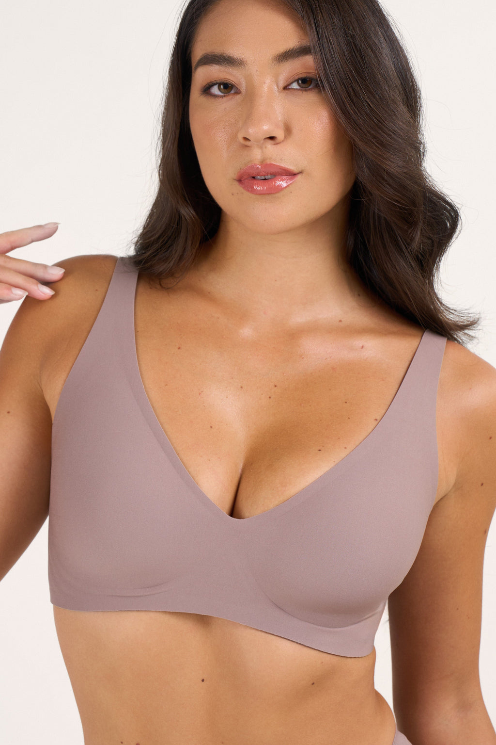 Deep V Push-Up Seamless Wireless Jelly Bra