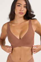 Deep V Push-Up Seamless Wireless Jelly Bra