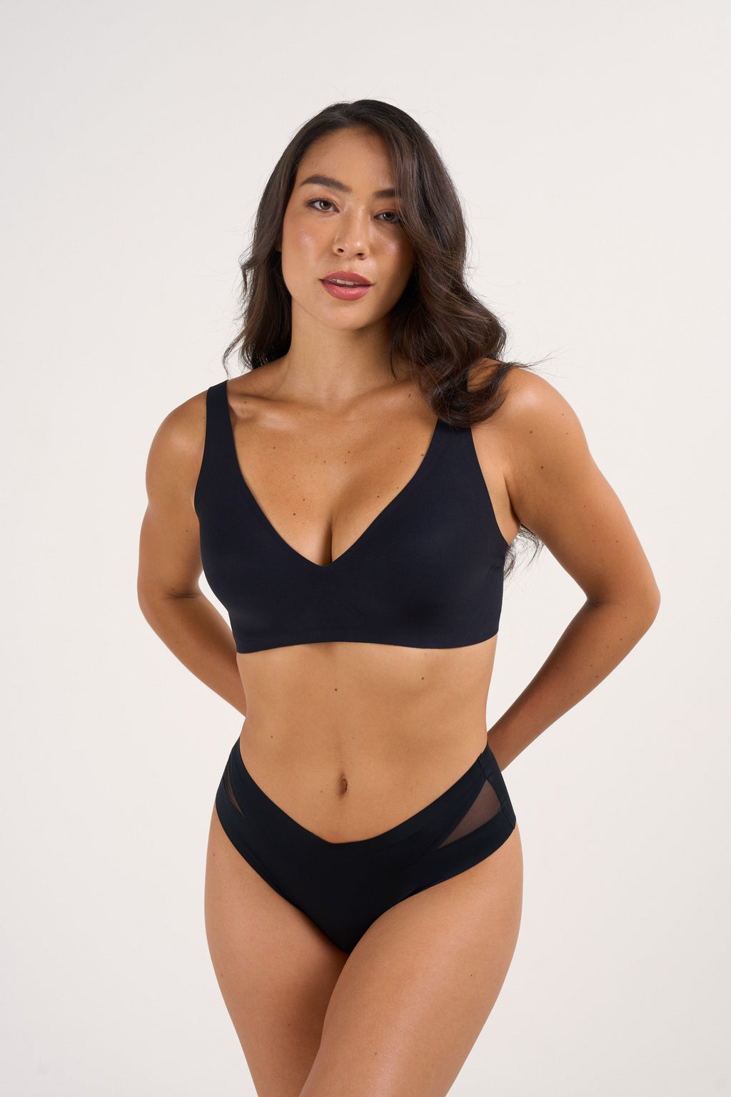 Deep V Push-Up Seamless Wireless Jelly Bra