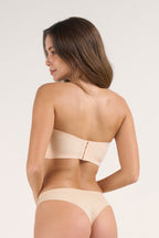 Scalloped Strapless Invisible Push Up Jelly Bra