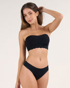 Scalloped Strapless Invisible Push Up Jelly Bra