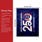 Patriotic 250th Anniversary 1776 2026 United States of America Flag