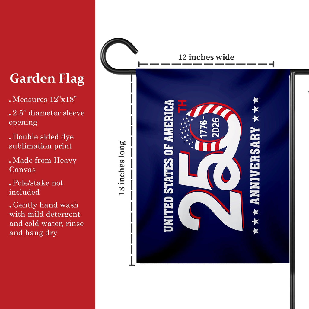 Patriotic 250th Anniversary 1776 2026 United States of America Flag