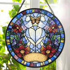 Individuelles Tierportrait im Buntglas-Stil – Geschenk für Tierliebhaber – Personalisierter Fensterhänger Sonnenfänger