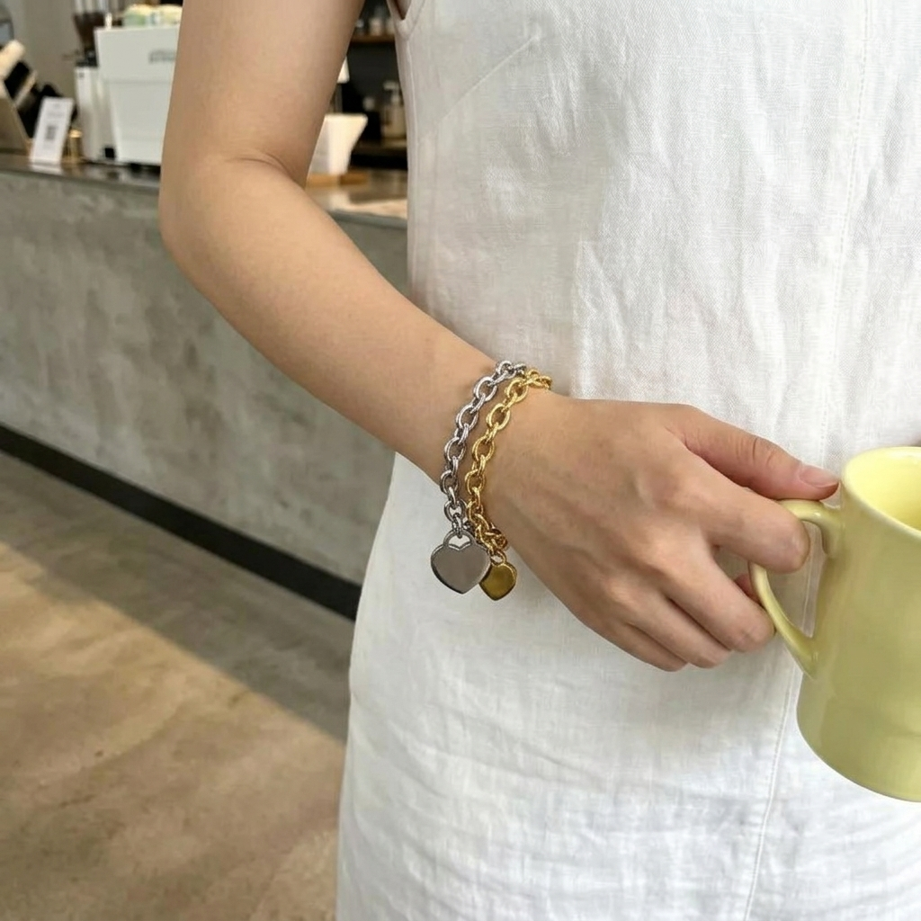 2-teiliges Armband- und Halsketten-Schmuckset