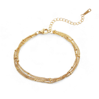 Dreilagiges Satellitenkettenarmband