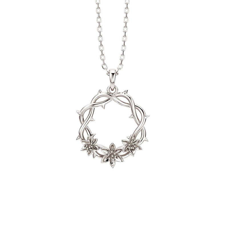 Collier floral épines du Christ
