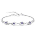 Crystal Floral Infinity Bracelet