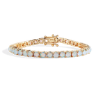 Tennisarmband mit blauem Opal