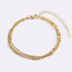 Dreilagiges Satellitenkettenarmband