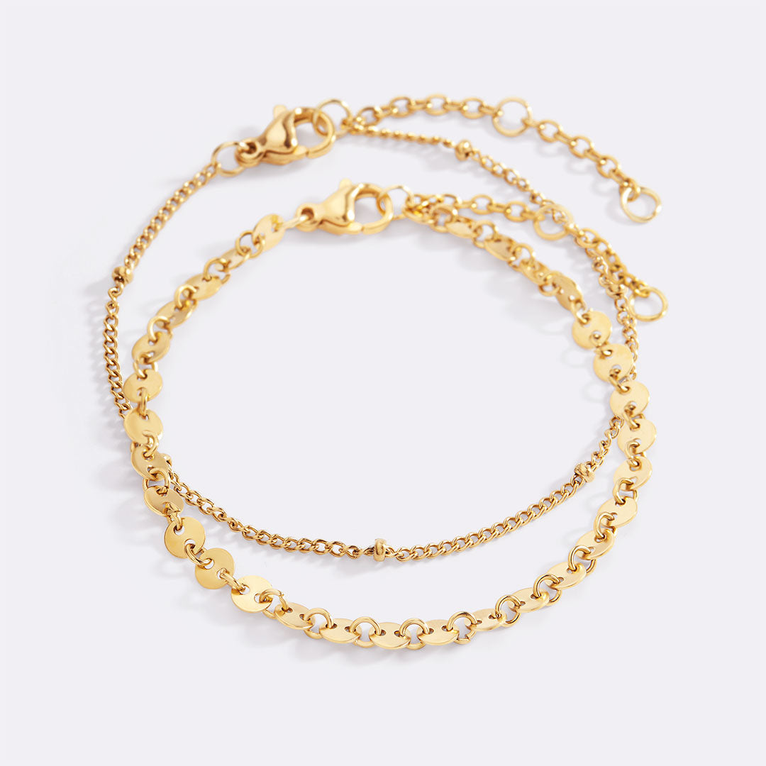 Mohnblumen-Armband-Set