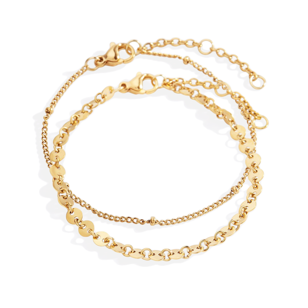 Mohnblumen-Armband-Set