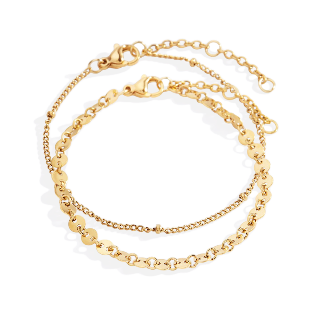 Mohnblumen-Armband-Set