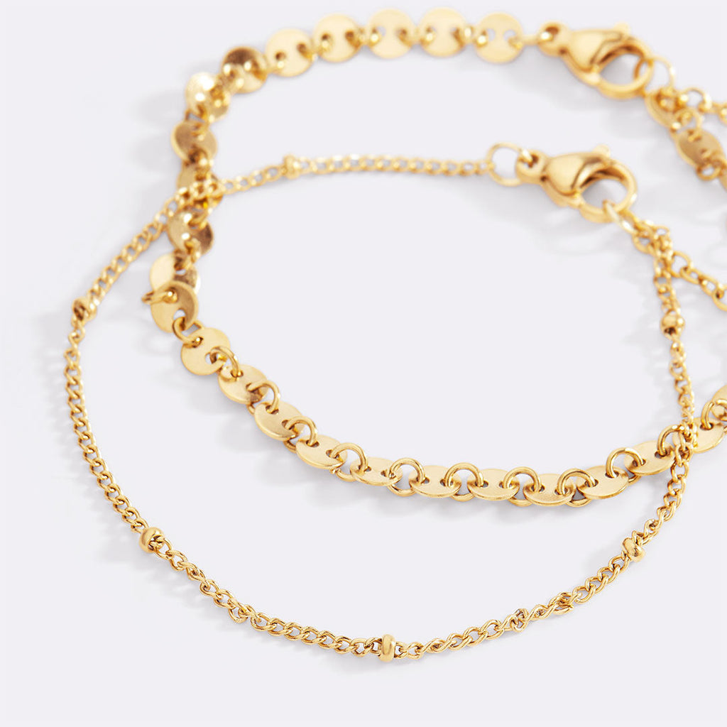 Mohnblumen-Armband-Set
