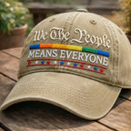 We The People Means Everyone Embroidered Cap