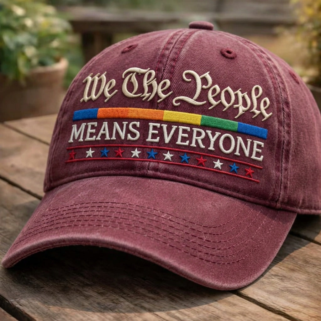 Casquette brodée « Nous, le peuple, c'est tout le monde »