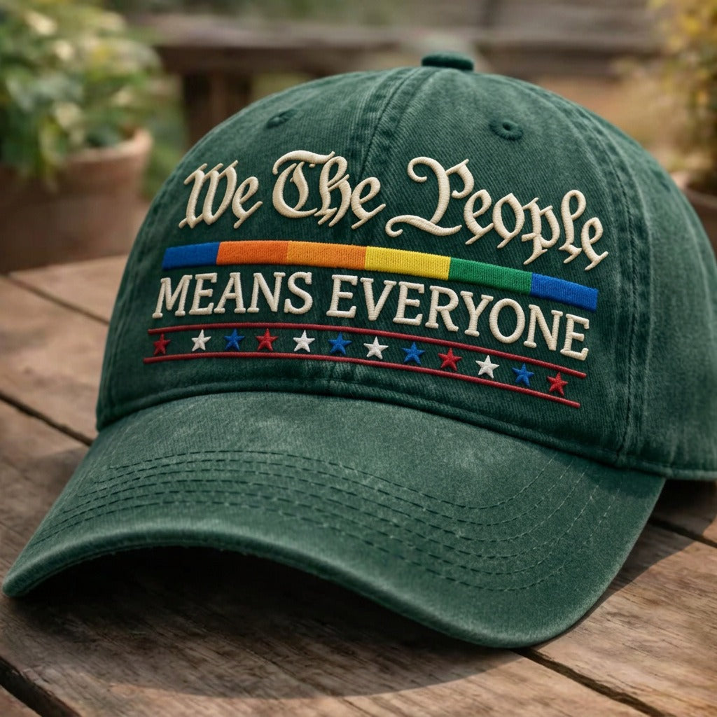Casquette brodée « Nous, le peuple, c'est tout le monde »