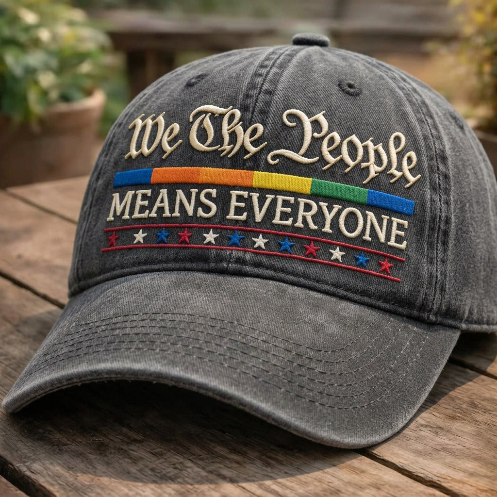 Casquette brodée « Nous, le peuple, c'est tout le monde »