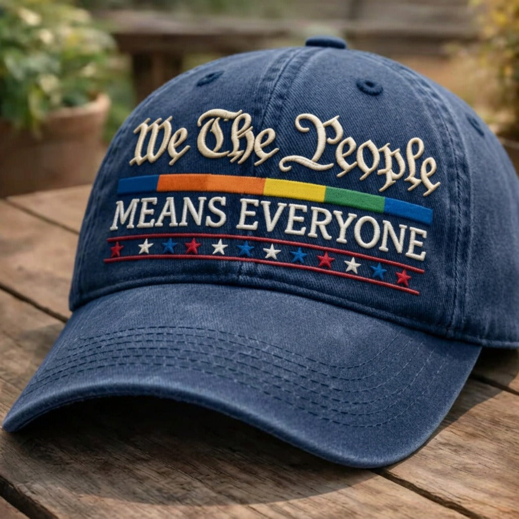 Casquette brodée « Nous, le peuple, c'est tout le monde »
