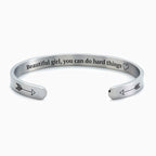 Schönes Mädchen, du schaffst schwere Dinge Manschettenarmband