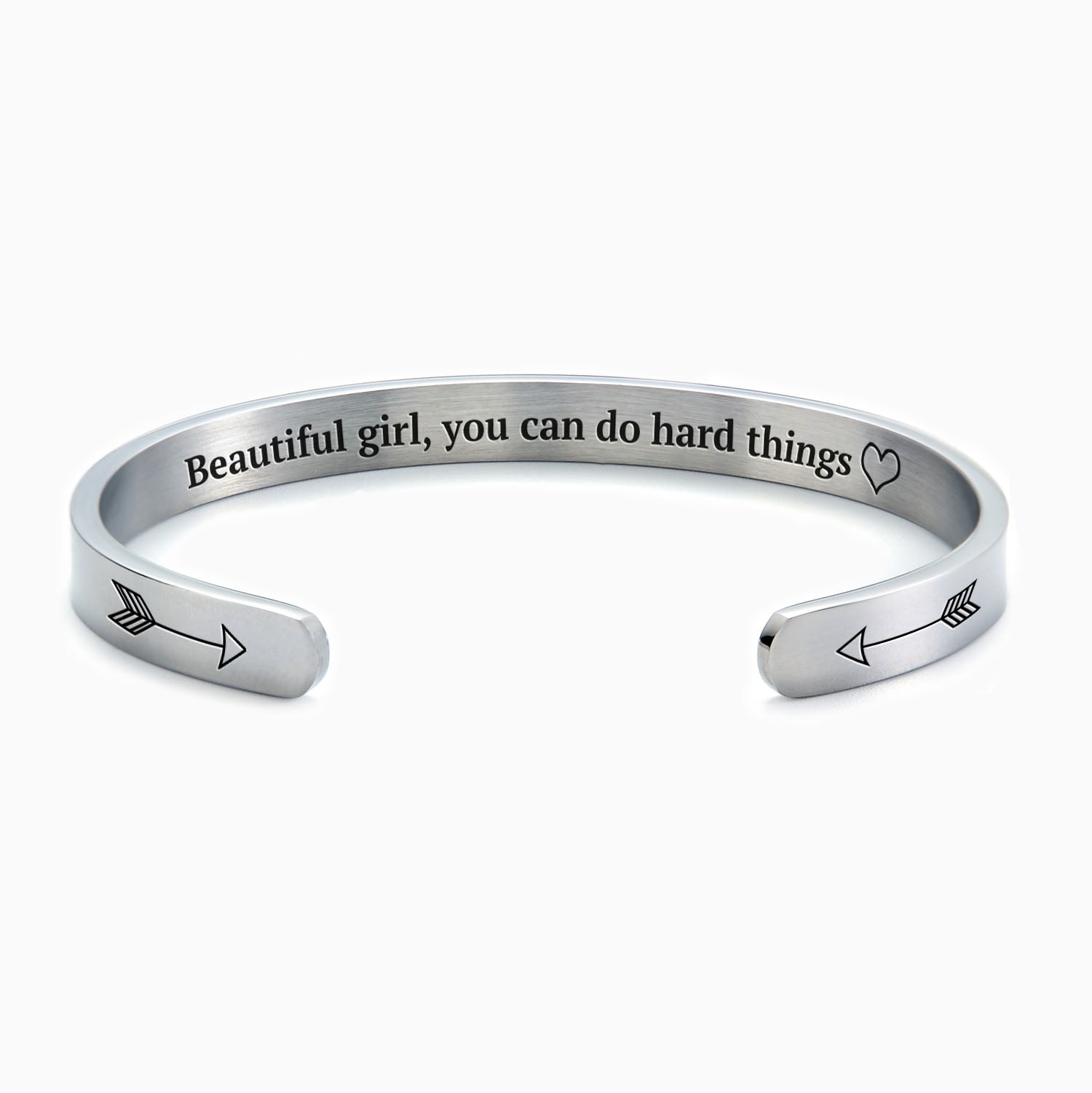 Schönes Mädchen, du schaffst schwere Dinge Manschettenarmband