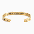 Nicht Schwestern durch Blut, aber Schwestern durch Herz Manschettenarmband