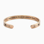Nicht Schwestern durch Blut, aber Schwestern durch Herz Manschettenarmband