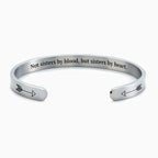 Nicht Schwestern durch Blut, aber Schwestern durch Herz Manschettenarmband