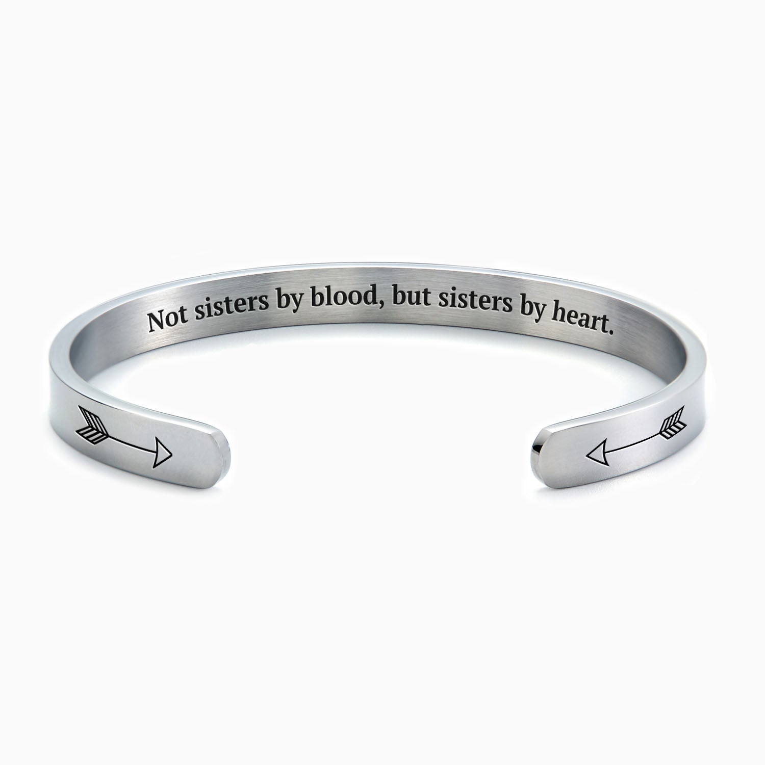 Nicht Schwestern durch Blut, aber Schwestern durch Herz Manschettenarmband