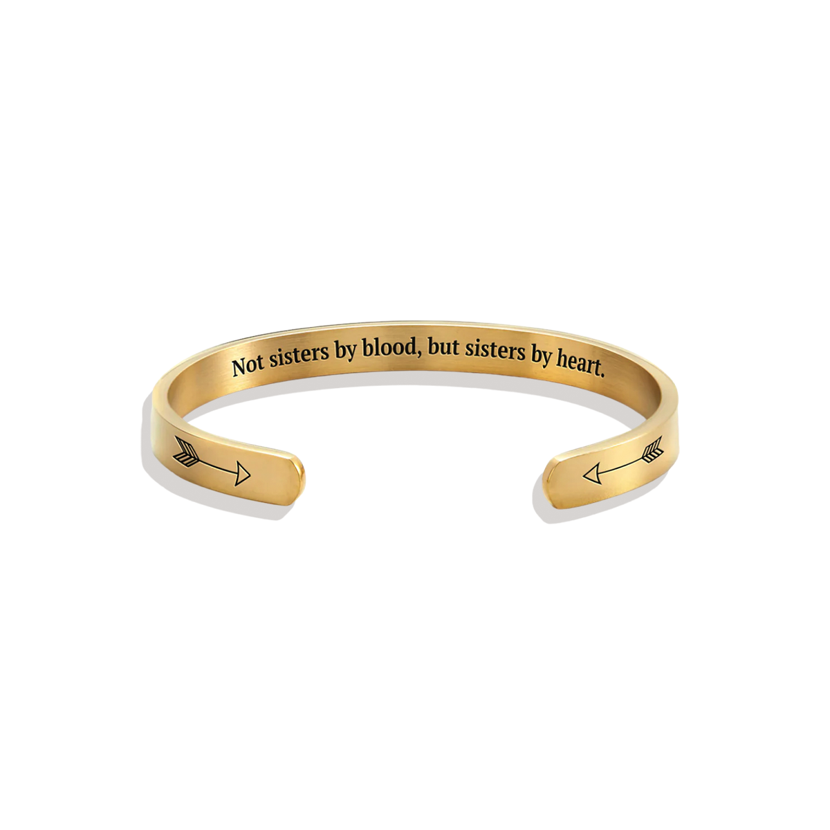 Nicht Schwestern durch Blut, aber Schwestern durch Herz Manschettenarmband