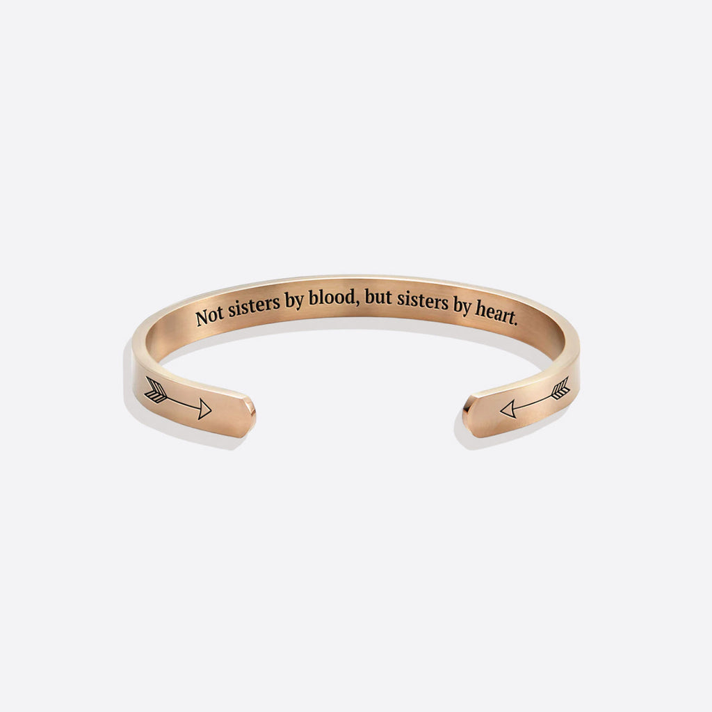 Nicht Schwestern durch Blut, aber Schwestern durch Herz Manschettenarmband