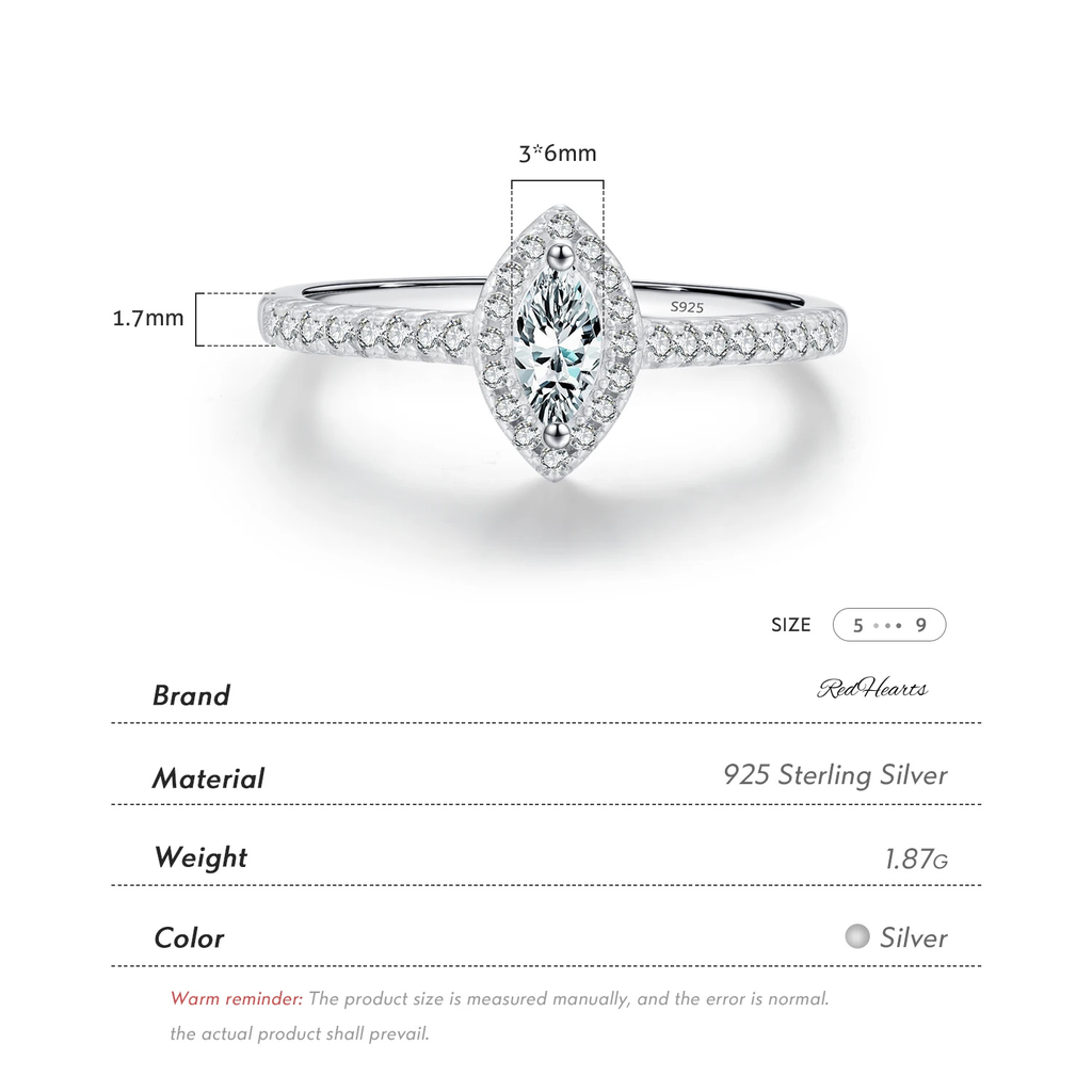 Marquise Cut Wedding Engagement Fine Jewelry Ring